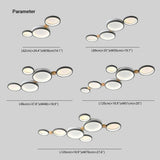 Arisha Round Flush Mount Ceiling Light 3 Colour 3/4/5/6/7 Heads