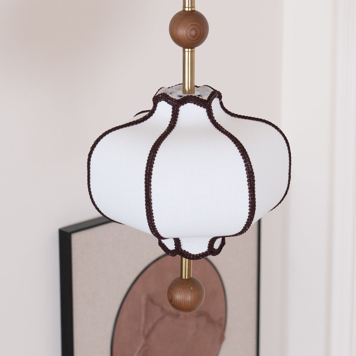 Aura Pendant Light Lantern Fabric