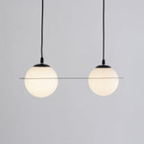 Selan Black Glass Pendant Lamp