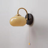 Wall Lamp Arched Arm Glass Dome Shade Vintage Accent Modern Touch