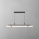 Inari Modern Linear Metal Pendant Light,Black/Gold