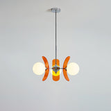 Ulano Chandelier Brown &Orange