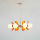 Ulano Chandelier Brown &Orange
