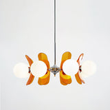 Ulano Chandelier Brown &Orange