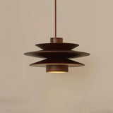 Axis Mid Century Walnut Pendant Light
