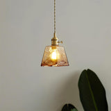 Amberlyn Vintage Amber Glass Pendant Light
