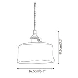 Amberlyn Vintage Amber Glass Pendant Light