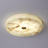 Delya Round Alabaster Ceiling Lamp