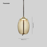 Valentina Nordic LED Pendant Light, Decorative Glass