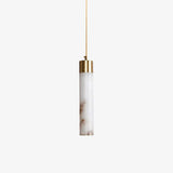 Dike White Alabaster Pendant Light