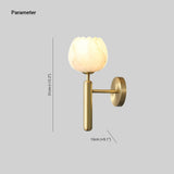 Ralin Alabaster Flowers Wall Lamp