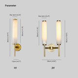 Jern Art Deco Alabaster Wall Lamp