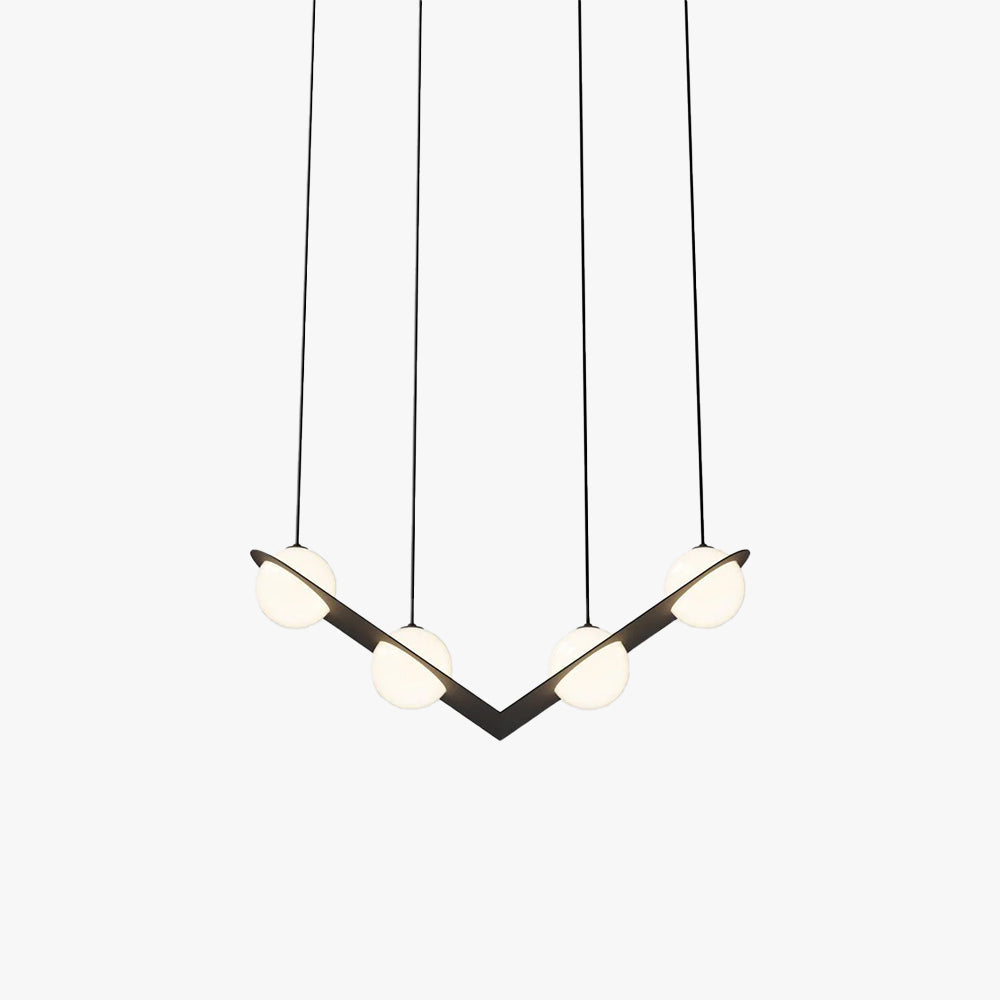 Selan Black Glass Pendant Lamp