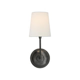 Victor Wall Lamp Black Bronze Fabric