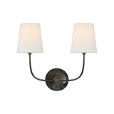 Victor Wall Lamp Black Bronze Fabric