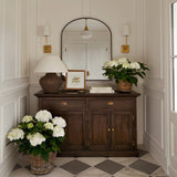 Victor Wall Lamp Black Bronze Fabric