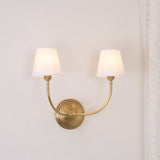 Victor Wall Lamp Black Bronze Fabric