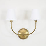 Victor Wall Lamp Black Bronze Fabric