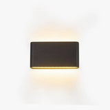 Bastro Modern Rectagulart Waterproof Outdoor Wall Lamp, Black/White