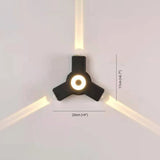 Ovelo Modern Waterproof Minimalist Cross Outdoor Wall Light Garden/Corridor