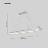 Junel Minimalist Oval Interior Hanging Pendant Light