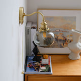 June Vintage Glass Wall Lamp