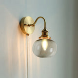 June Vintage Glass Wall Lamp