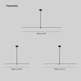 Arisha Pendant Light Minimalist   Black Modern LED Dining Room  Office