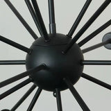 Austin Industrial Chandelier Black Restaurant Dining Room Metal