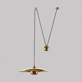 Pyra Minimalist Metal Pendant Light, Gold