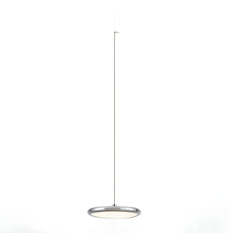Aria Modern Minimalist Pendant Light Red Black Silver Metal Bedroom