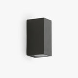 Tavon Minimalist Metal Square Outdoor Wall Lamp, Black