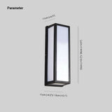 Linae Modern Waterproof Metal Cross Outdoor Wall Lamp, Black