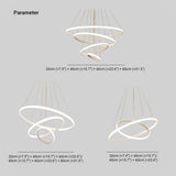 Zin Modern Ring Pendant Light, 2/3/4 Rings