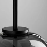 June Minimalist Pendant Light Glass Smoke Gray