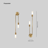 Rime Modern Wall Sconce for Bedeside Gold 2 PCS