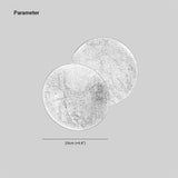 Arisha Modern Minimalist Round Moon Eclipse Wall Lamp